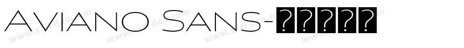 Aviano Sans字体转换